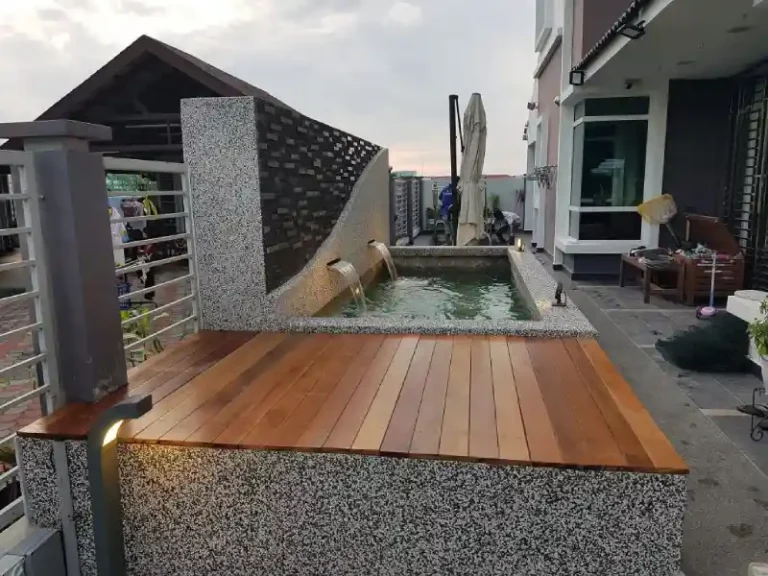 professional koi pond design installation kajang 768x576