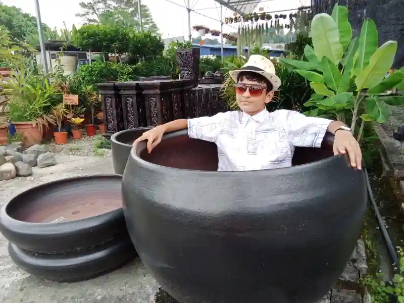 Flower pot so huge