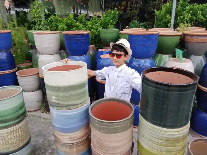 Beautiful terracotta pots